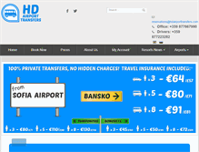 Tablet Screenshot of hdairporttransfers.com
